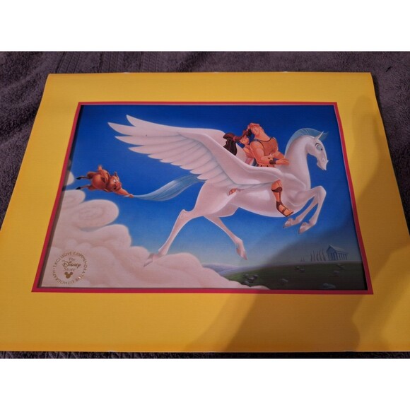 Vintage Disney Store Hercules Lithograph With Envelope - Picture 1 of 7